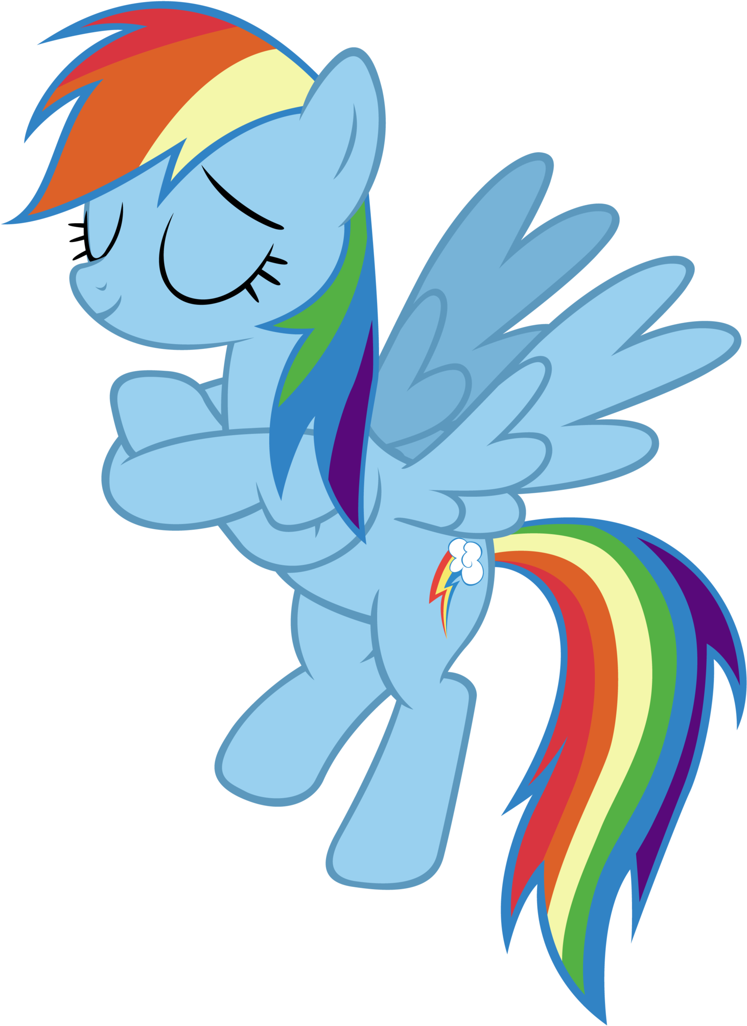 A Job Well Done By Ocarina0ftimelord - Rainbow Dash Arms Crossed (1600x2147)