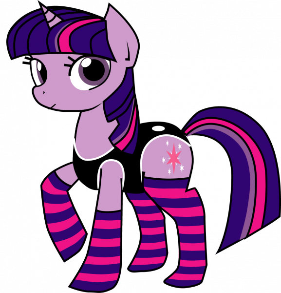 Twilight Sparkle Swimsuit And Socks - Twilight Sparkle In A Swimsuit (577x600)