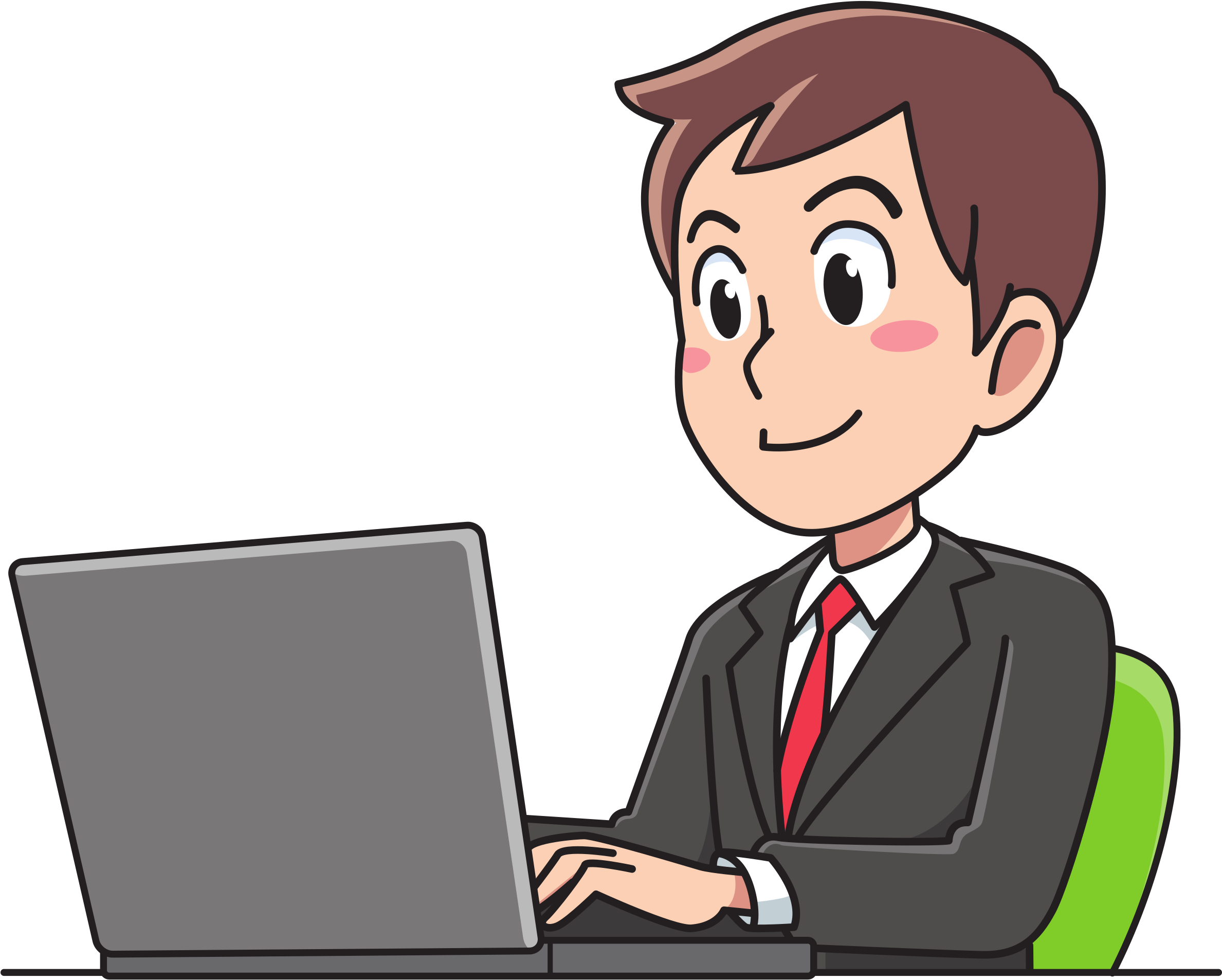 Clip Art Details - Man Working Clipart (2400x1927)