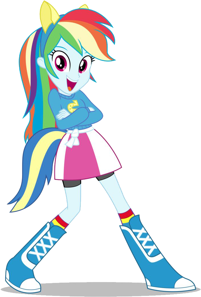 Rainbow Dash Equestria Girls Png Image - My Little Pony Rainbow Dash Equestria Girls (736x1039)