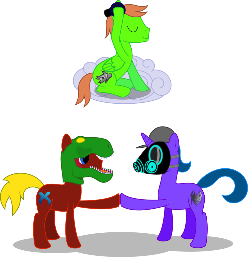 Ambassad0r, Cloud, Datsik, Dinosaur Mask, Downlink, - Cartoon (989x1024)