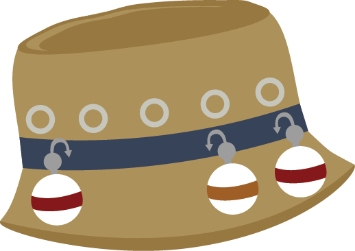 Fishing Hat Clipart - Fishing Hat Clipart (518x366)