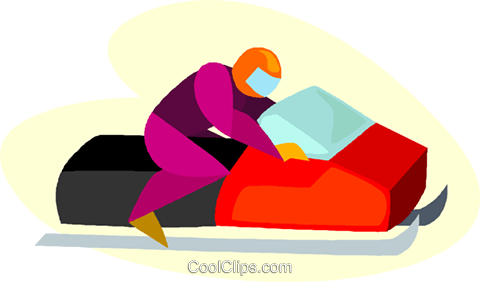 Person Snowmobiling Royalty Free Vector Clip Art Illustration - Illustration (480x282)