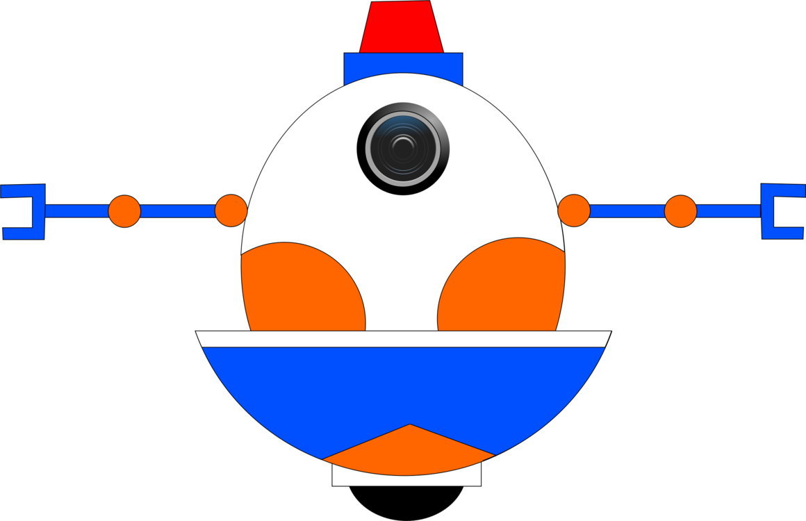 Domestic Robot Airplane Blue Robot Kit - Clip Art (1160x750)