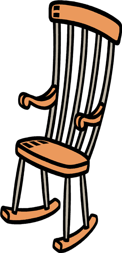 If You Finish Your Work , You May Sit In The Rocking - Rocking Chair Clipart Png (424x877)