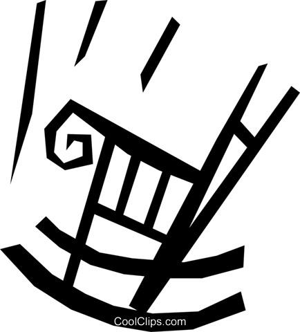 Rocking Chair Royalty Free Vector Clip Art Illustration - Rocking Chair (434x480)