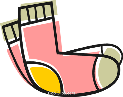 Wool Socks Royalty Free Vector Clip Art Illustration - Helsingin Villasukkatehdas Wool Socks (480x379)