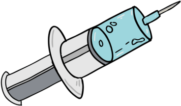 Peaceful Ideas Flu Shot Clip Art 19 Vaccine Black And - Clip Art Flu Shot (500x281)
