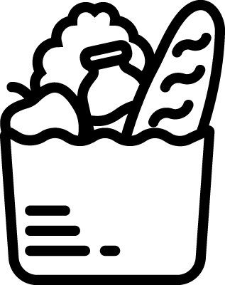 Your Local Food Bank Food Bank - Food And Grocery Icon (317x400)