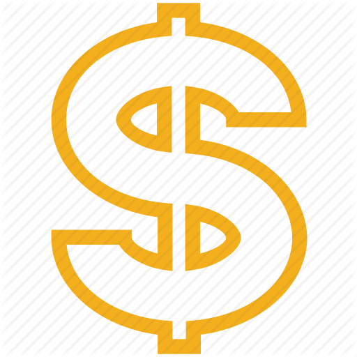 Money Sign Clipart Dollar Sign Clip Art - The Noun Project (512x512)