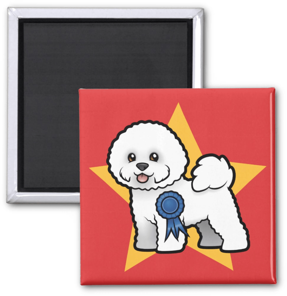 Best In Show Bichon Frise Fridge Magent - Refrigerator Magnet (1006x1006)