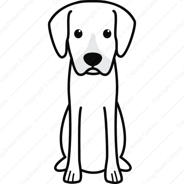 Cartoon White Dog - Cartoon German Shorthaired Pointer (600x600)