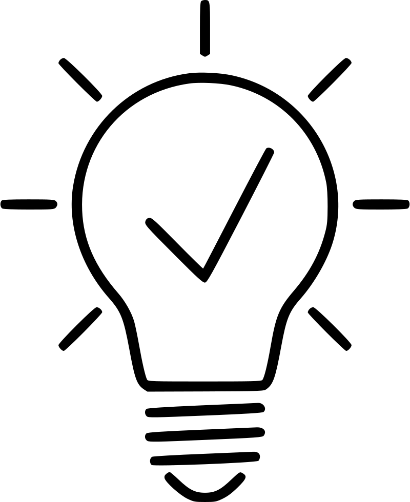 Clip Art Library Library Creative Idea Light Bulb Innovation - Bulb Line Drawing Png (800x980)