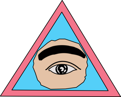 Caodaism Symbol Religion Googly Eyes - Caodaism Symbol (424x340)