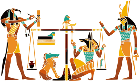 Ancient Egyptian Religion Anubis Maat Duat - Feather Of Truth Egyptian (481x340)