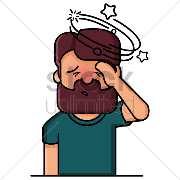 Man With Headache Clipart Headache Clip Art - Man With A Headache Clipart (600x600)