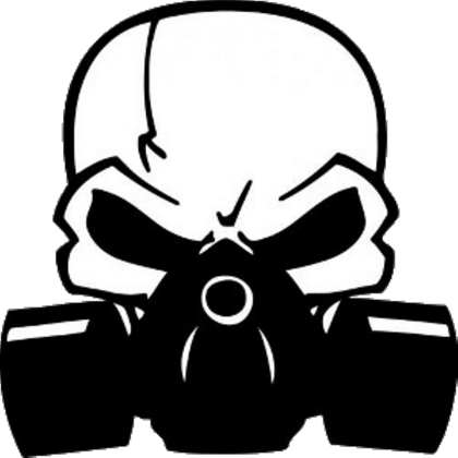 W Car Decal Roblox - Skull With Gas Mask Vector (420x420)