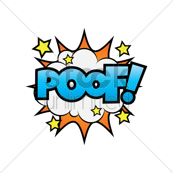 Onomatopoeia Poof Clipart Clip Art - Onomatopoeia Poof (600x600)