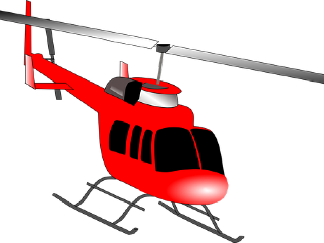 Helicopter Clipart Emergency Helicopter - Helicopter Clipart On Transparent Background (640x480)