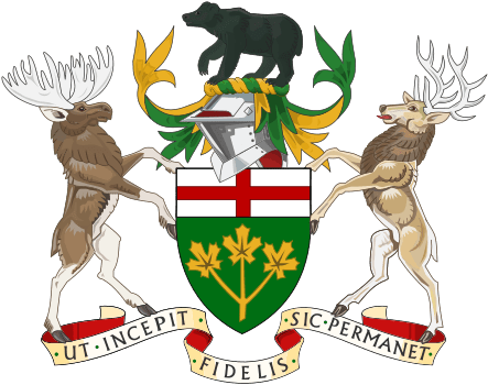 Coat Of Arms Of Ontario (450x356)