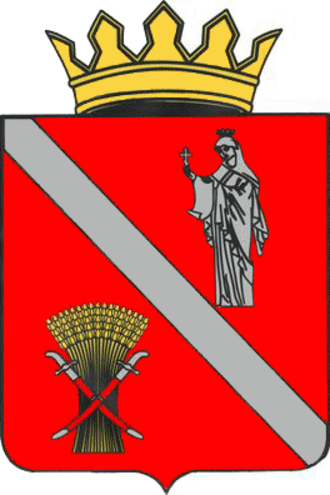 Coat Of Arms Of Chernyshkovsky District With A Crown - Chernyshkovsky District (330x495)