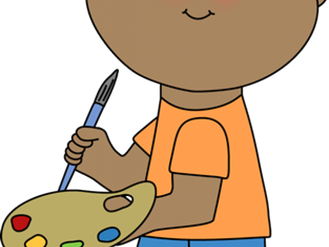 Drawing Clipart Kid Artwork - Boy Artist Clipart (640x480)
