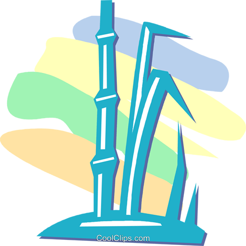 Japanese Reeds Royalty Free Vector Clip Art Illustration - Illustration (480x479)