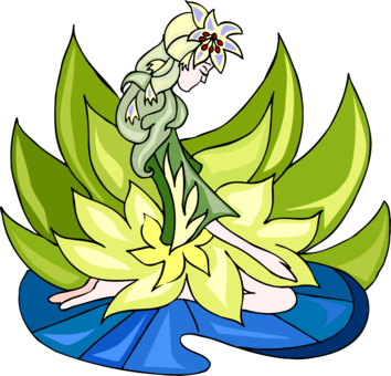 Floral Design Dancer - Colourful Clipart (354x340)