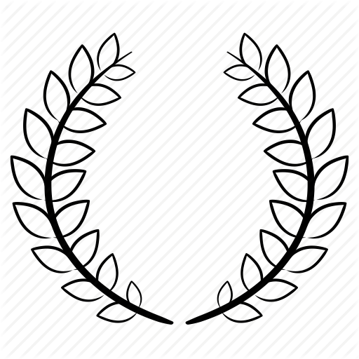 Laureles Para Colorear Clipart Laurel Wreath Drawing - Laurel Wreath (512x512)