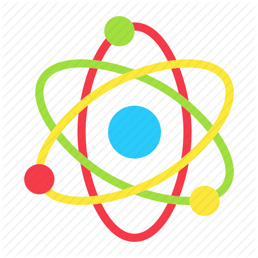 Molecule Clipart Nucleus - Vector Flat Icon Atom (512x512)