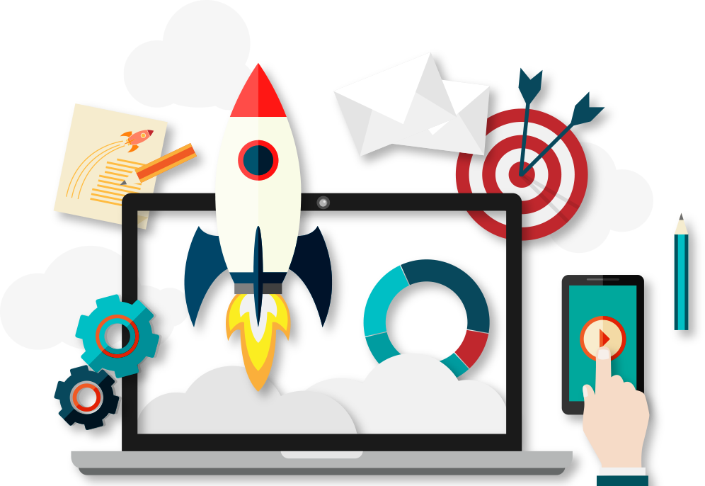 Career - Digital Marketing Vector Png (996x686)