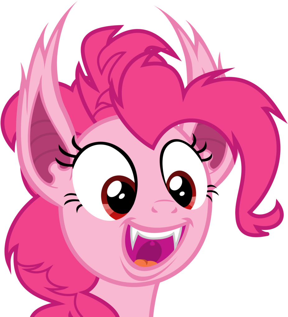 Bat Fangs Png - Pinkie Pie Bat Pony (956x1024)