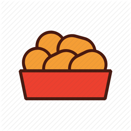 Clip Art Free Download Fast Food By Janina - Chicken Nuggets Icon Transparent (512x512)