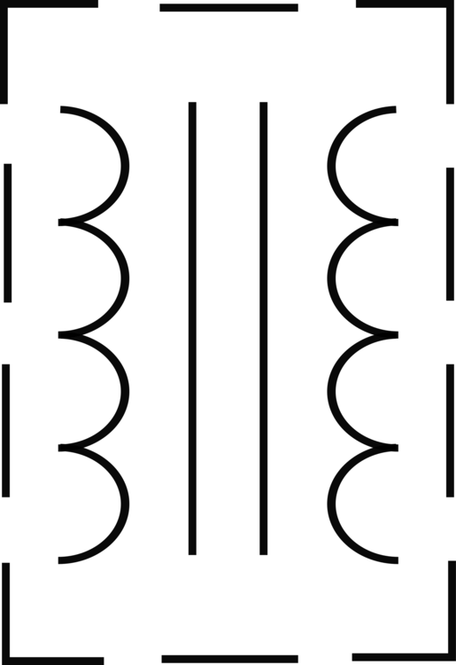 Transformer Computer Icons Symbol International Electrotechnical - Iec Transformer Symbol (515x750)