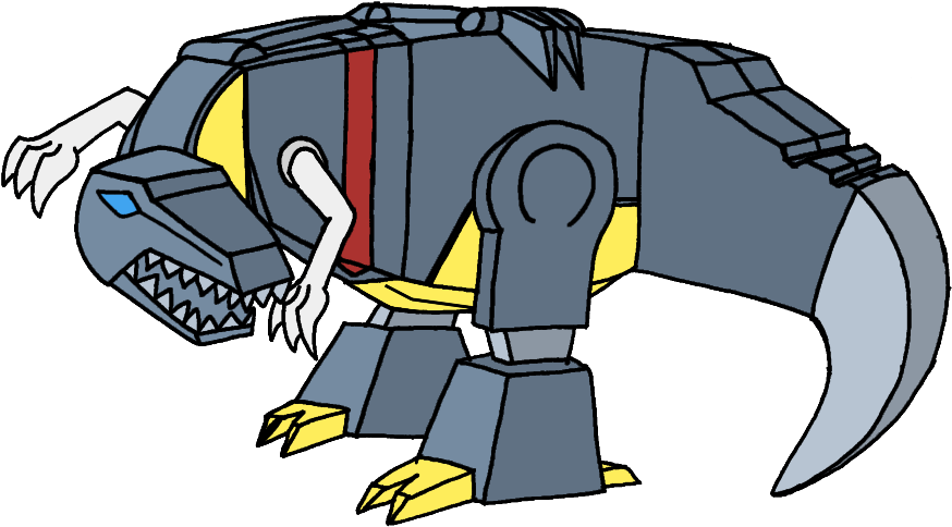Clip Royalty Free Library Drawing Transformer Grimlock - Draw Grimlock Transformers G1 Drawings (909x559)