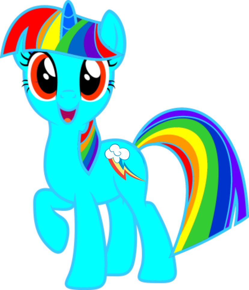 Rainbow Sparkle As Twilight Sparkle By Woodyramesses17 - Rainbow Dash Cutie Mark (829x964)