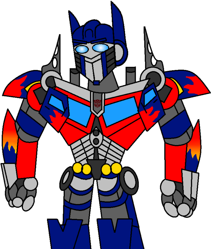 Transformers By K N - Optimus Prime (800x821)