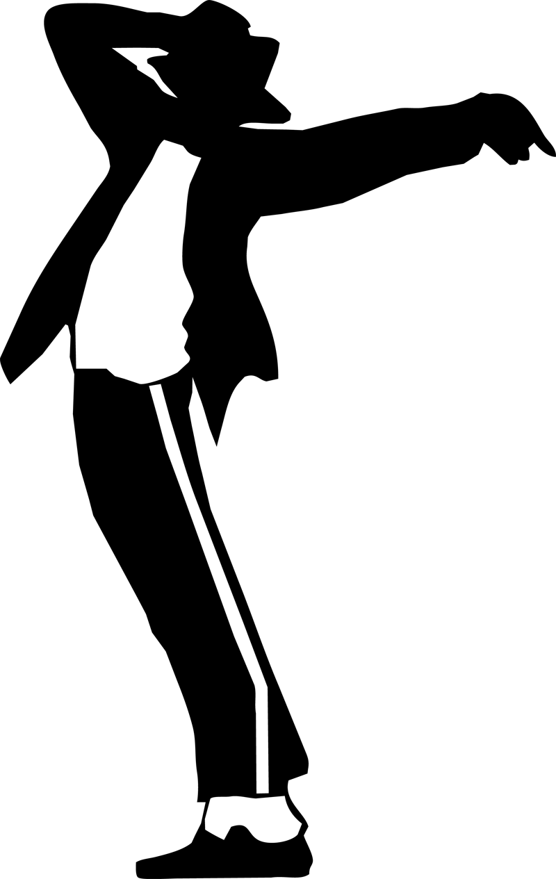 Jacket Clipart Michael Jackson - Michael Jackson Clip Art Silhouette (800x1265)