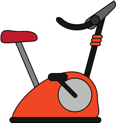 Stationary Spinning Bike Equipment - Illustration (550x550)