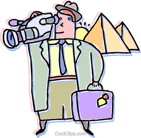 Tourist In Egypt Royalty Free Vector Clip Art Illustration - Tourist In Egypt Royalty Free Vector Clip Art Illustration (480x470)