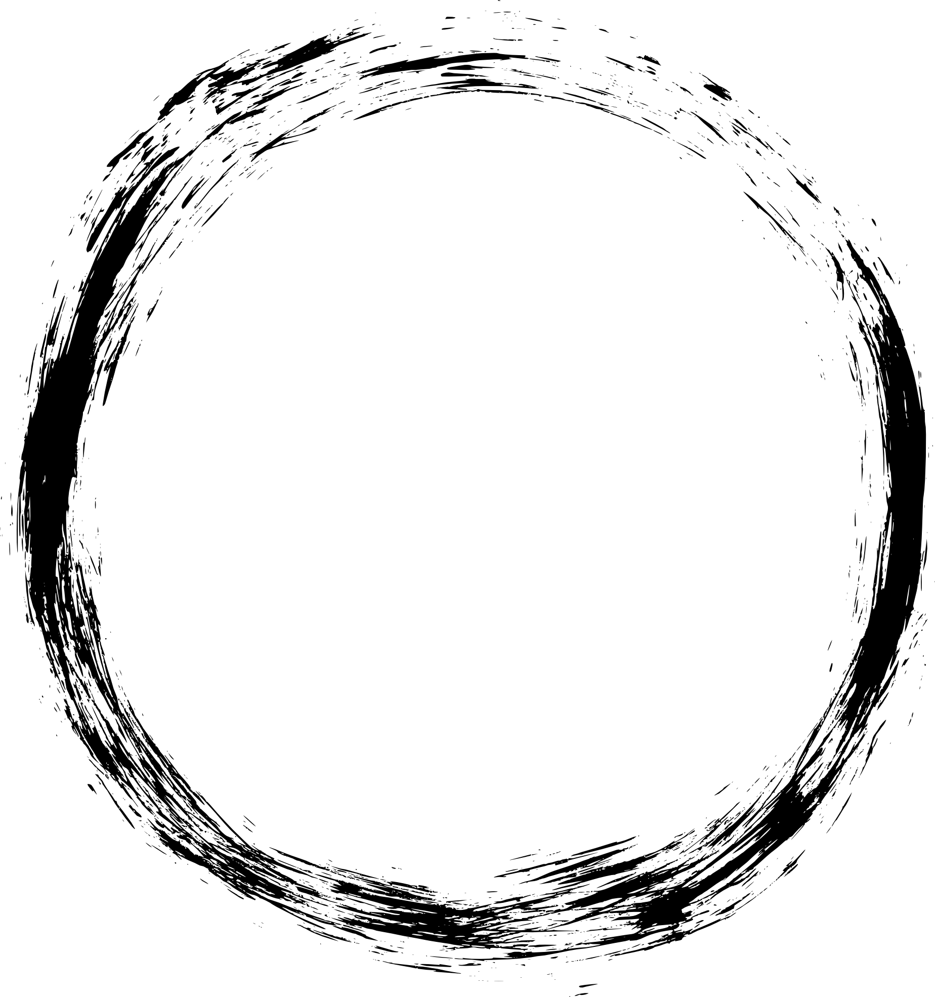Grunge Frame Transparent - Grunge Circle Frame Png (1848x1970)
