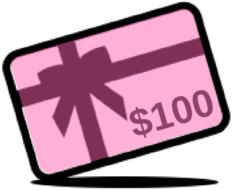 $100 Gift Card - $100 Giftcard Clipart (400x400)
