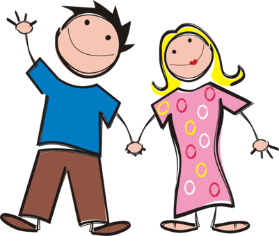 Stick Figure Couple Pencil Download Love - Couple Stick Figure Png (401x340)