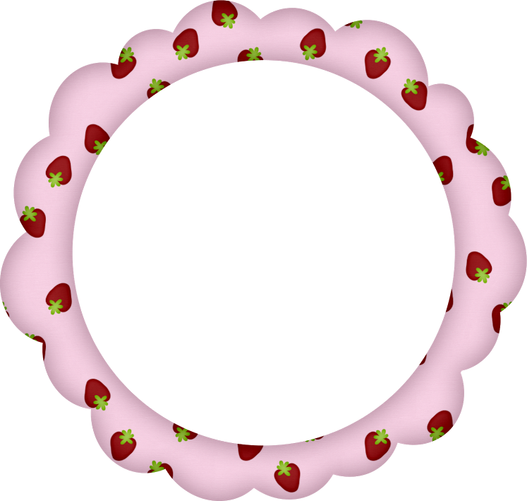 Google Strawberry Png, Strawberry Shortcake, Circle - Picture Frame (747x709)