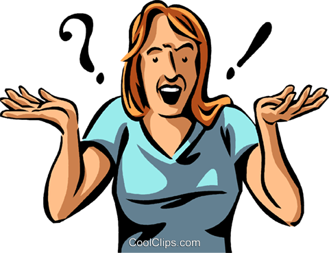Confusion Royalty Free Vector Clip Art Illustration - Jokes For Work (480x369)