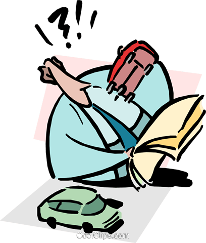 Confusion Royalty Free Vector Clip Art Illustration - Car (408x480)