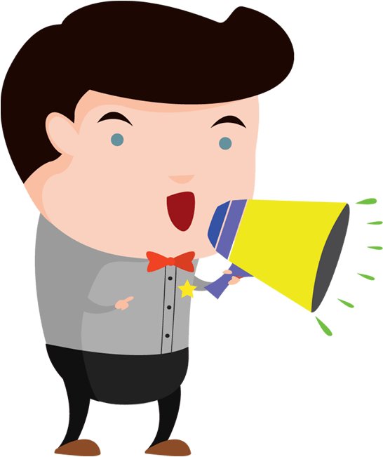 Person With Speaker Png (550x660)