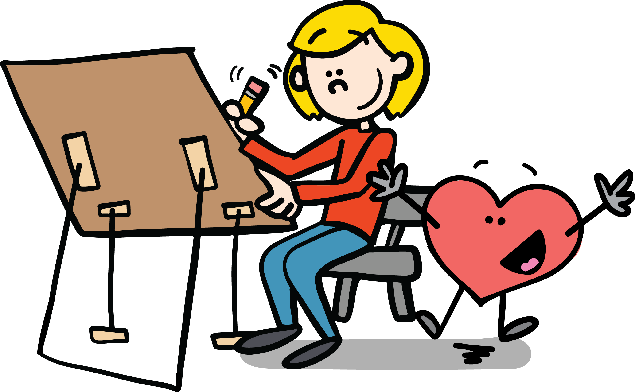 Confidence Drawing Simple - Confidence Cartoon (2703x1669)