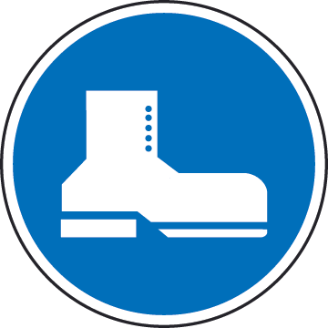 Note At The Time Of Hire The Make And Model Of The - Foot Protection Safety Symbol (360x360)
