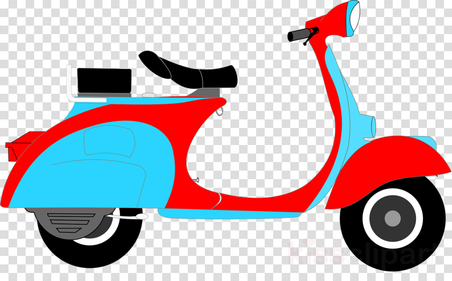 Scoter Clipart Scooter Vespa Clip Art - Clipart Scooter (900x560)